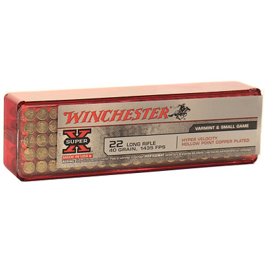 Winchester XHV22LR SuperX 22LR 40 GR HP 100 Rounds