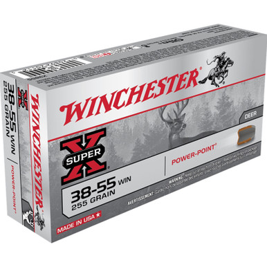 Winchester X3855 SuperX 38-55 255 GR Power Point 20 Rounds