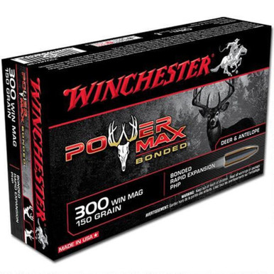 Winchester X30WM1BP .300 Winchester Magnum Bonded 150 GR Protected Hollow Point 20 Rounds