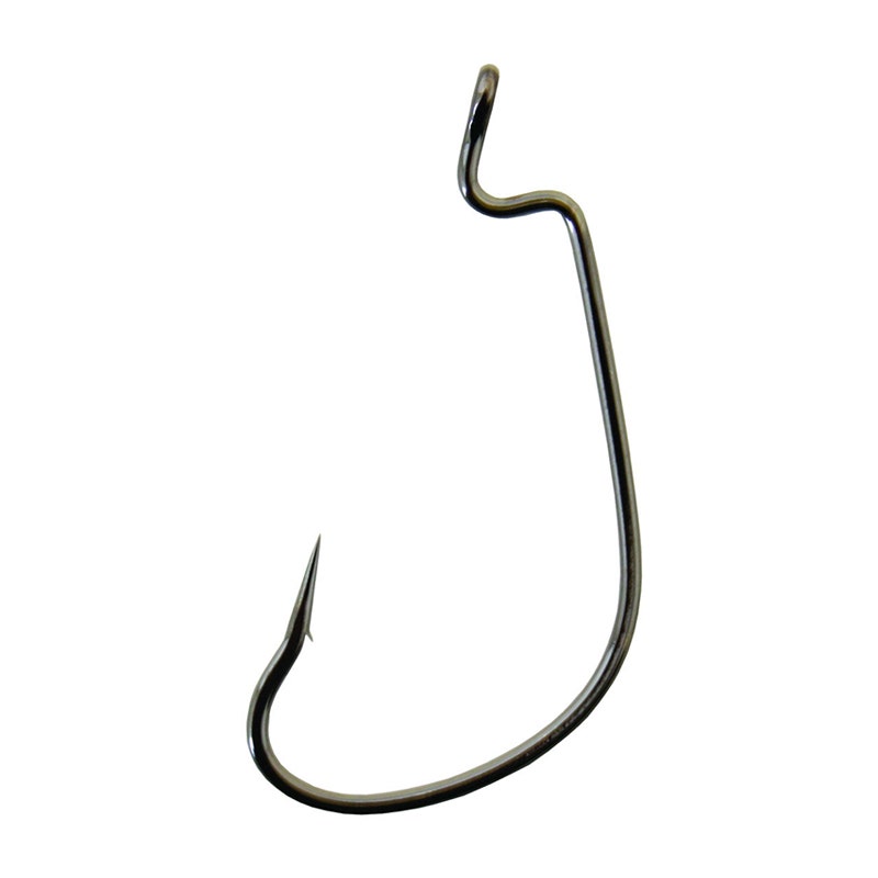 Gamakatsu G-Lock Worm Hook Offset Shank Black