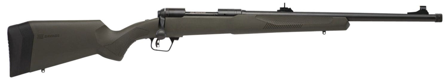 Savage 223 Rem 4+1, 20" Barrel, Black Metal, OD Green RH Synthetic Stock