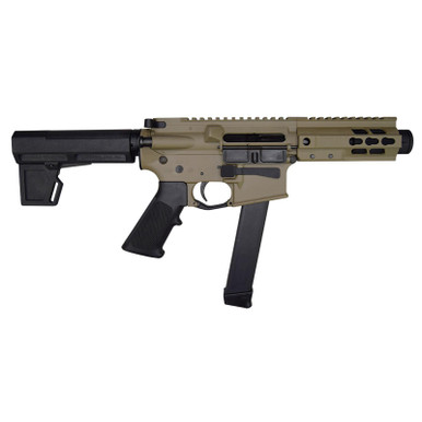 10 RING MKTG / WRJ LLC A0915521 BM-9 9mm Luger 5.50" 33+1 Flat Dark Earth Cerakote Black Polymer Pistol Brace