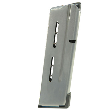 Wilson Combat Magazine with Low Profile Steel Base Pad 1911 Compact 38 Super 9-Round Stainless Steel