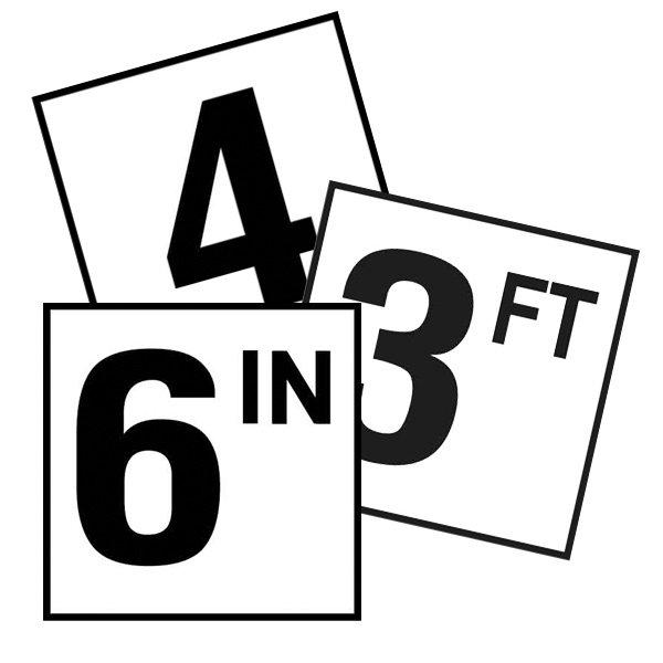 Inlays - Glass Overlay 3 ft Depth Marker for In Ground Pools