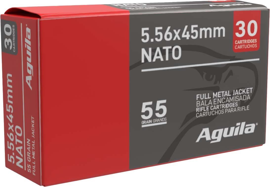 Aguila 5.56x45mm NATO Ammo 55 gr Full Metal Jacket 450 Rounds 1E556155