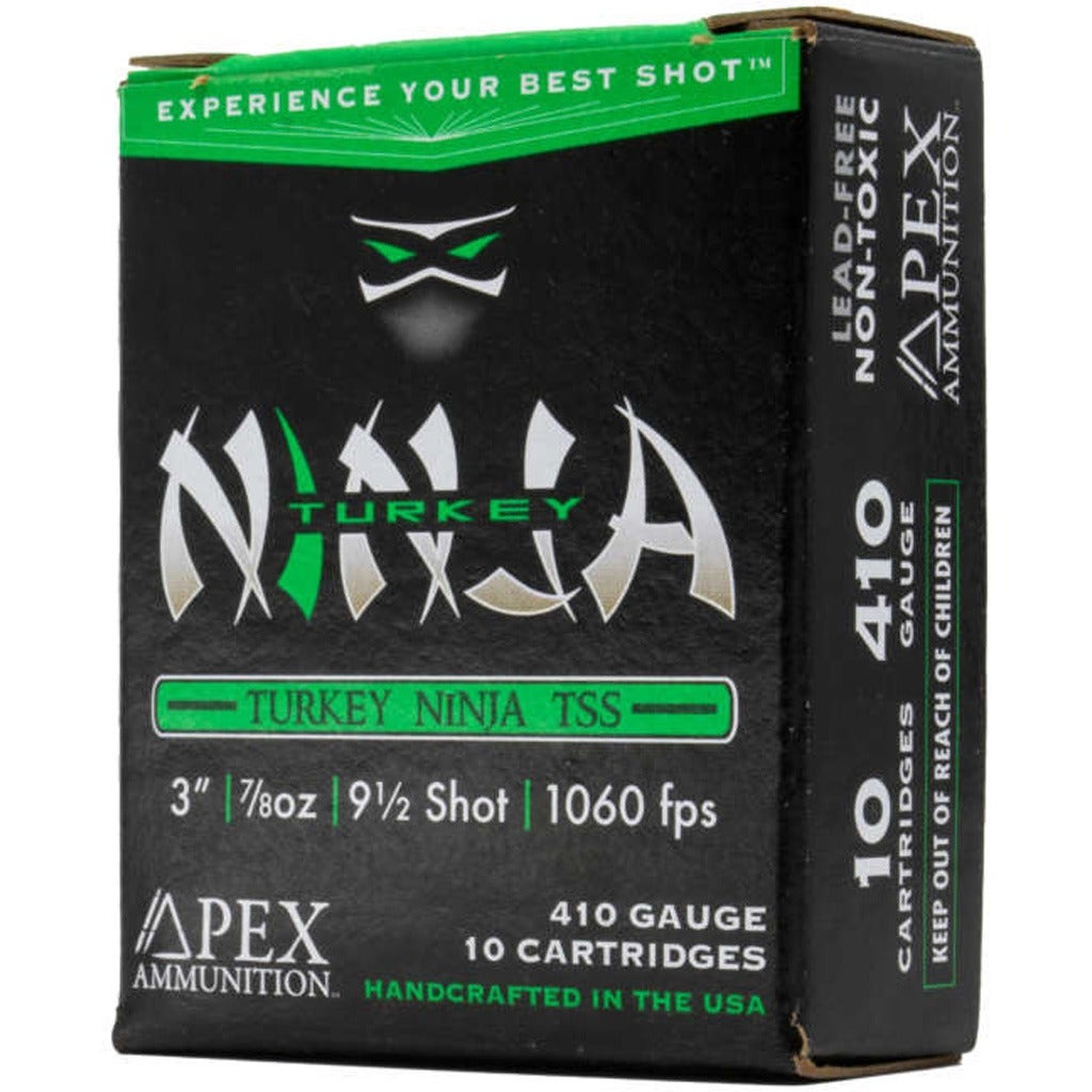 Apex Ninja Turkey 410 Gauge Ammo 3" 7/8 Oz #9.5 TSS 10 Rounds NINJA410