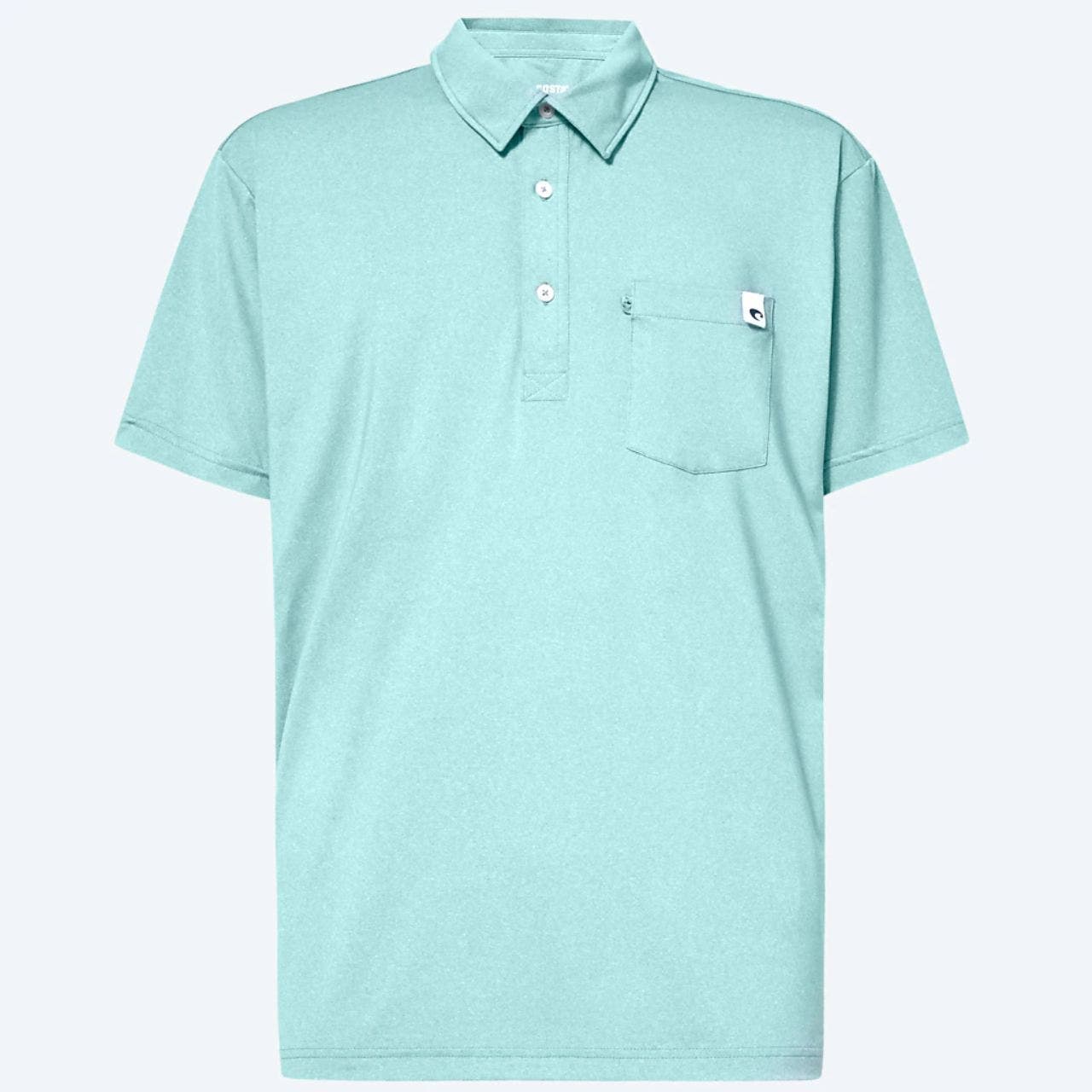 Costa Del Mar Men's Voyager S/S Polo -Seafoam Heather-M