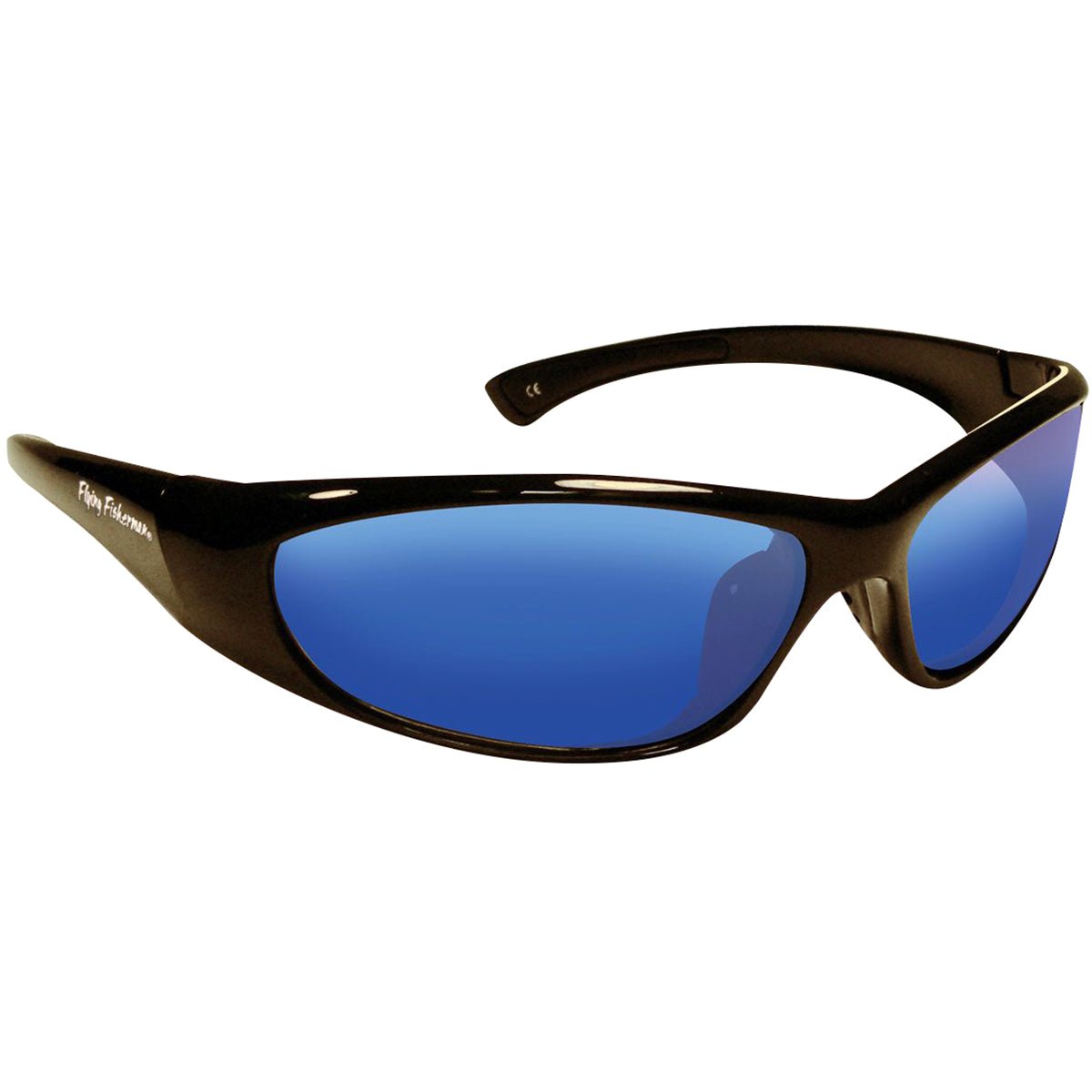 Flying Fisherman Kid's Fluke Junior Angler Sunglasses - Black/Smoke Blue Mirror