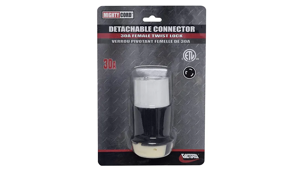 Valterra A10-30FDTVP Mighty Cord Detachable Female Twist Lock Connector 30 Amp