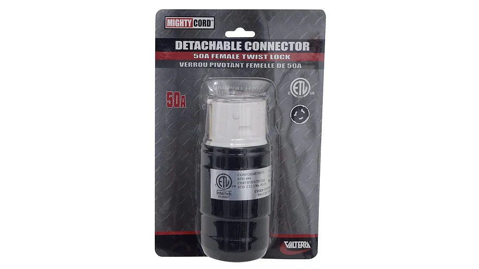 Valterra A10-50FDTVP Mighty Cord Detachable Female Twist Lock Connector 50 Amp