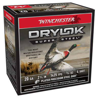 Winchester XS204 Drylock SS Magnum 20 Gauge 2.75" 3/4 oz 4 Shot 25 Rounds