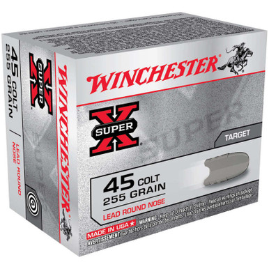 Winchester X45CP2 SuperX 45LC 255 GR LRN 20 Rounds
