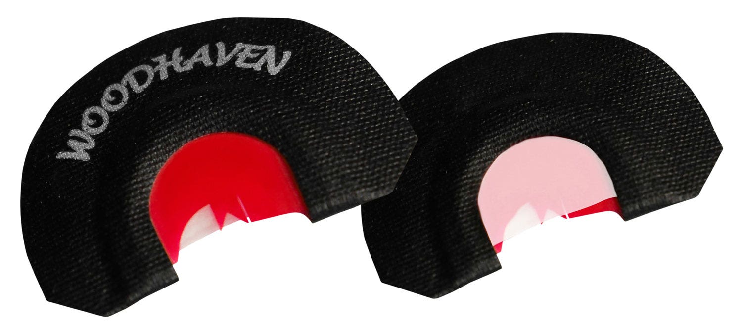 Woodhaven Red Ninja Half Venom Diaphragm Call Triple Reed Attracts Turkeys Black