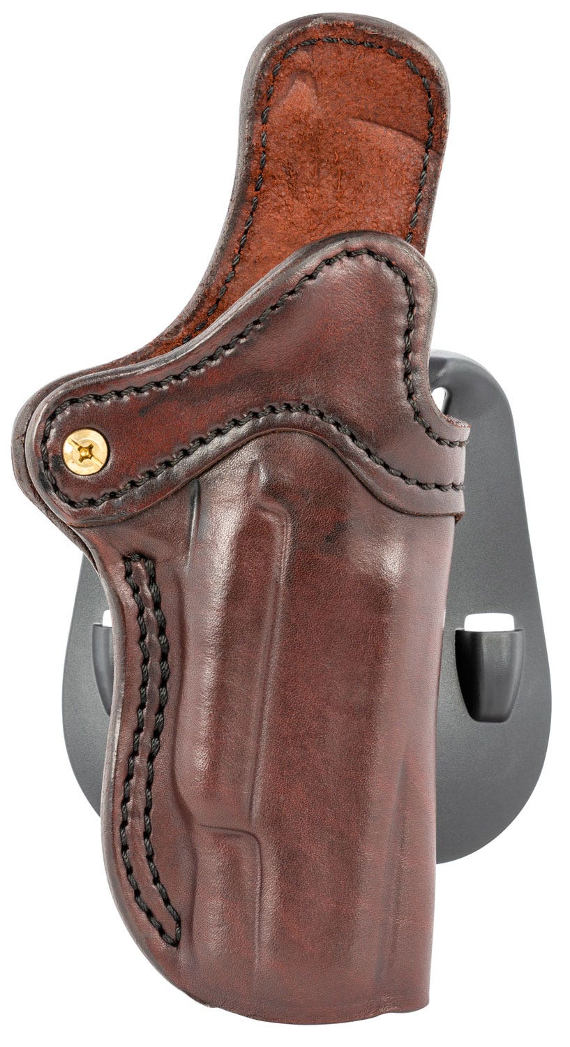 1791 Gunleather Optics Ready Paddle Holster OWB Signature Brown Leather Fits 1911 4"-5" Paddle Mount RH
