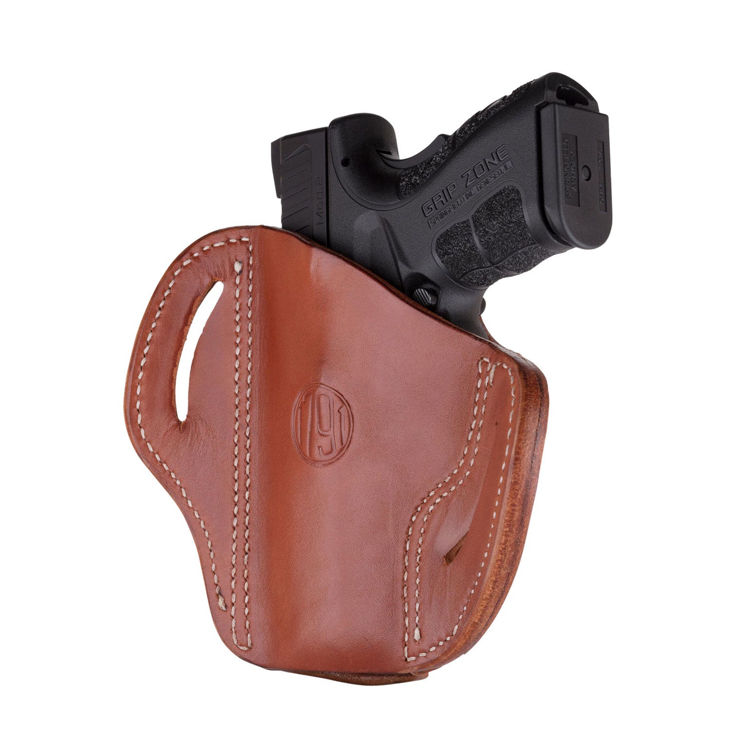 1791 Gunleather Optics Ready BH2.4S OWB Classic Brown Leather Fits HK VP9 SK/FN 509 Size 2.4S Belt Slide Mount RH