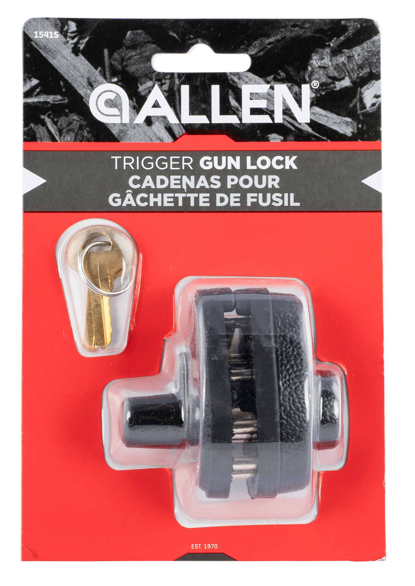 Allen Trigger Lock Key Open Black Steel