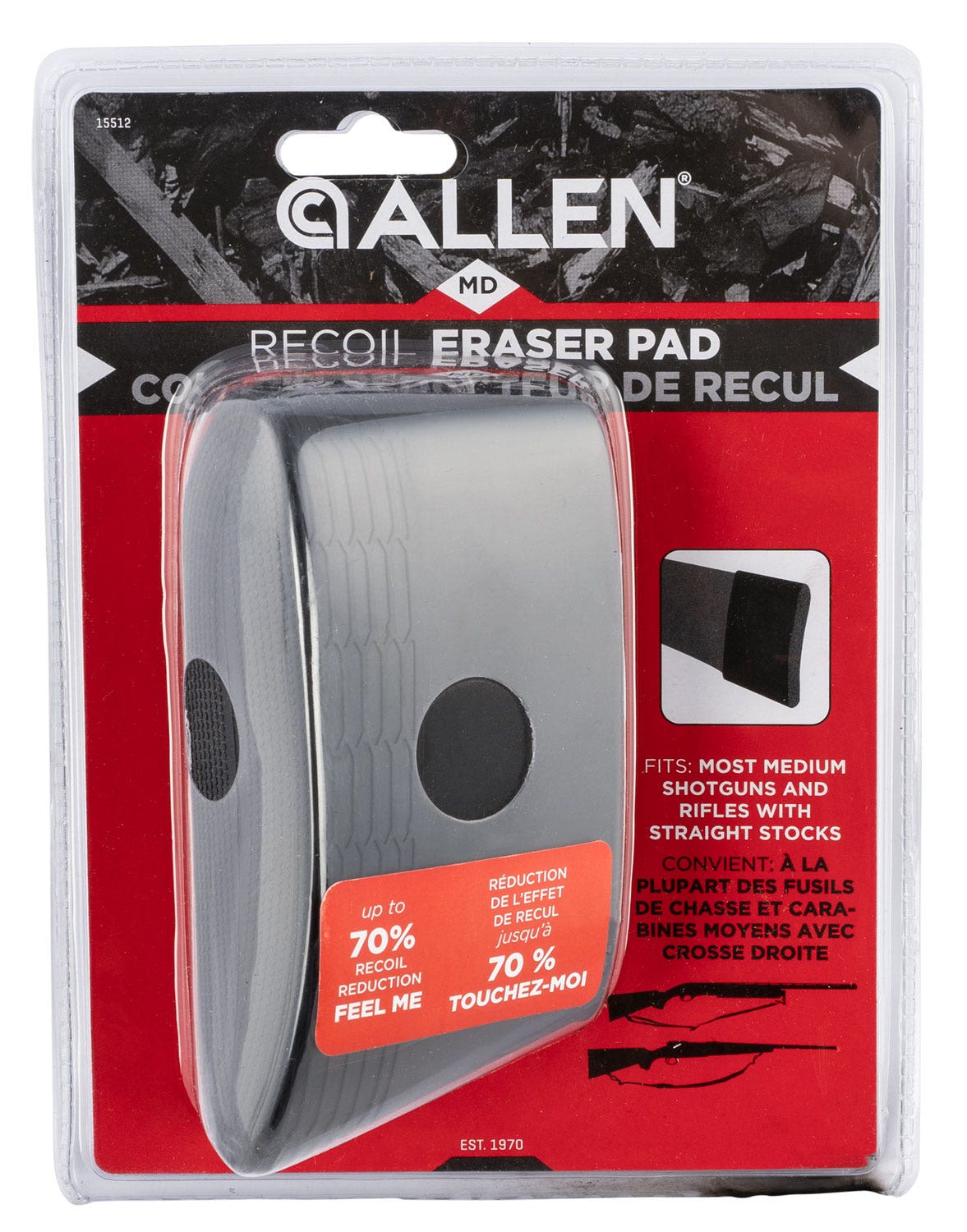 Allen  Recoil Eraser Recoil Pad Medium