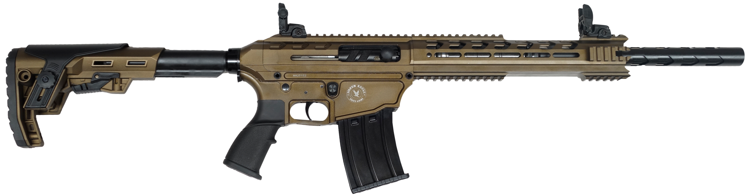 Silver Eagle Arms TACPROB Tac Pro  Semi-Auto 12 Gauge 3" 18.50" 5+1 Bronze Cerakote Rec Black Synthetic Stock Right Hand