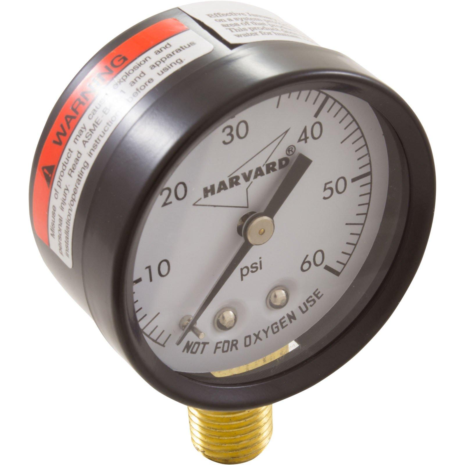 American Granby - Pressure Gauge, 1/4"mpt, 0-60psi, Bottom Mount, Generic