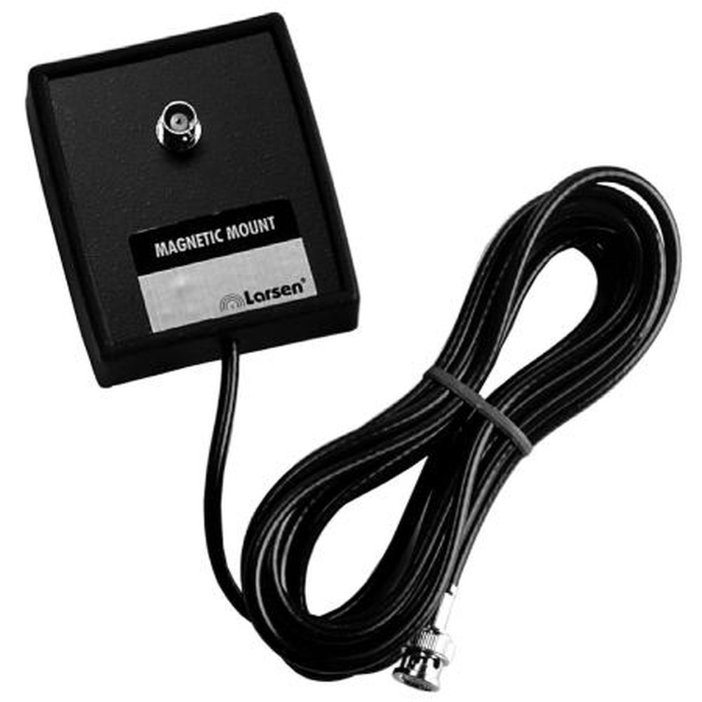 LARSEN BNCMMBNC BNC-To-BNC Magnetic Mount for Portable Radios.Allows Portable Radio Antenna to Be Mounted on Mobile.Measures 3-1/2x3x1", Includes