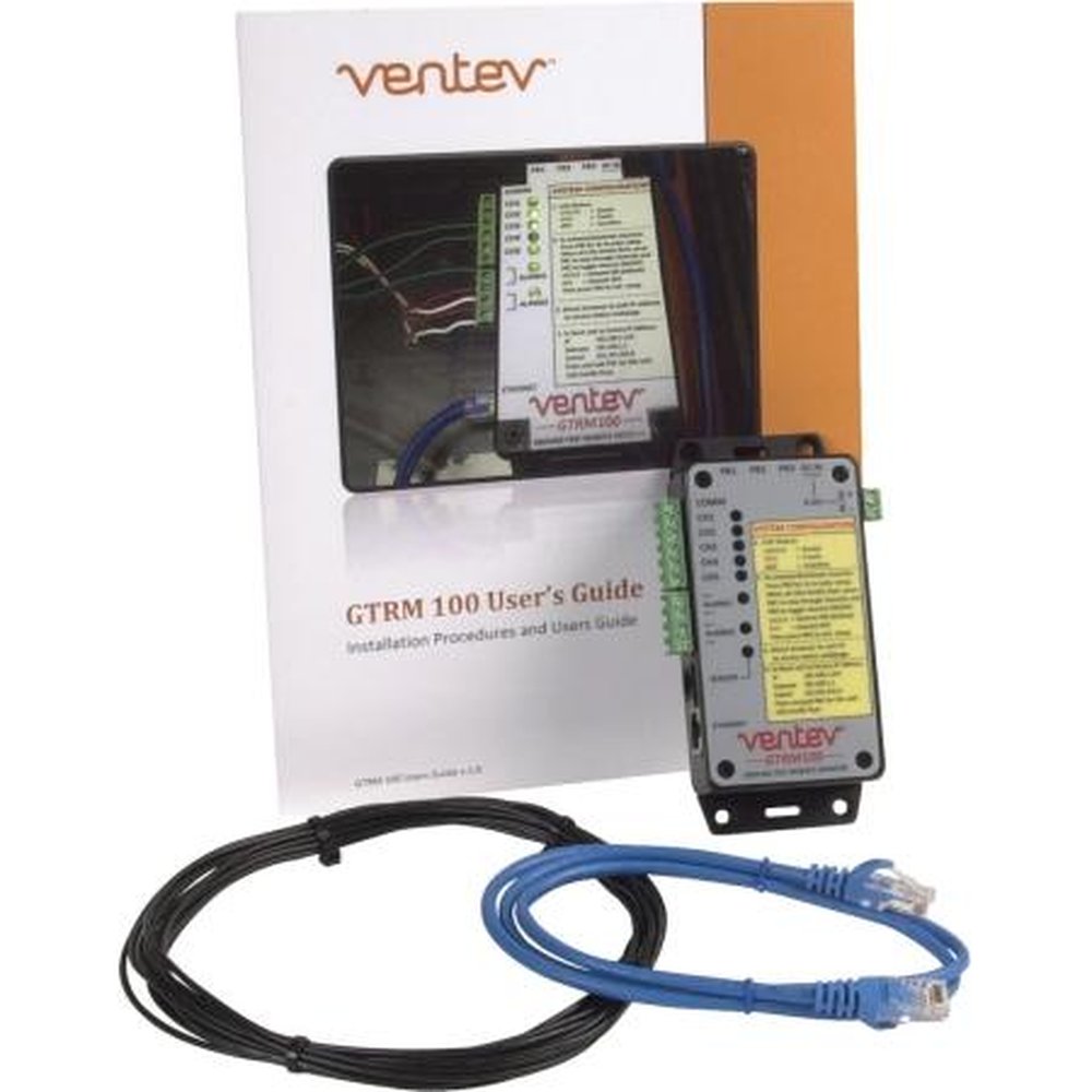 VENTEV GTRM 100 KIT V3.0 GTRM 100 Monitors Grounding Connections on Your Site.Includes 3ft Ethernet Cable, 40ft 18 Awg Wire.+24VDC Input.AC Adapter