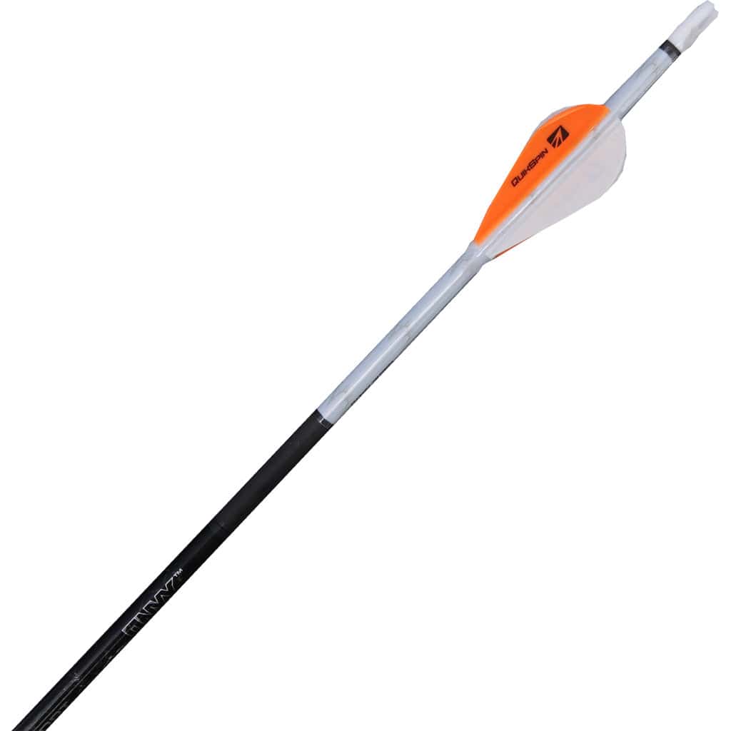 Nap Quikfletch Quickspin Fletch Rap White And Orange 4 In.