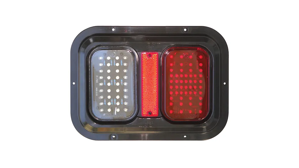 Diamond Group By Valterra LED Tail Light With Back Up - 11in Rectangle