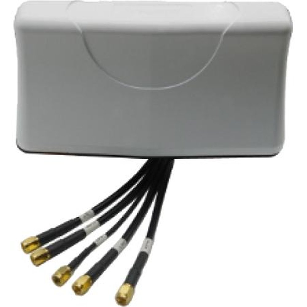Pulse/larsen RAZ32012AM Razorback- 3 Port High Performance Vehicular Antenna with 2 LTE and 1 Gnss, Adhesive Mount, White